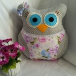 hibou oreiller décor photos