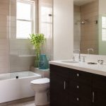 rideau de verre pour la photo de la salle de bain