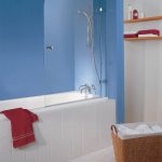 rideau de verre pour la salle de bain