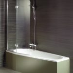 rideau de verre pour les options d'idées de salle de bain