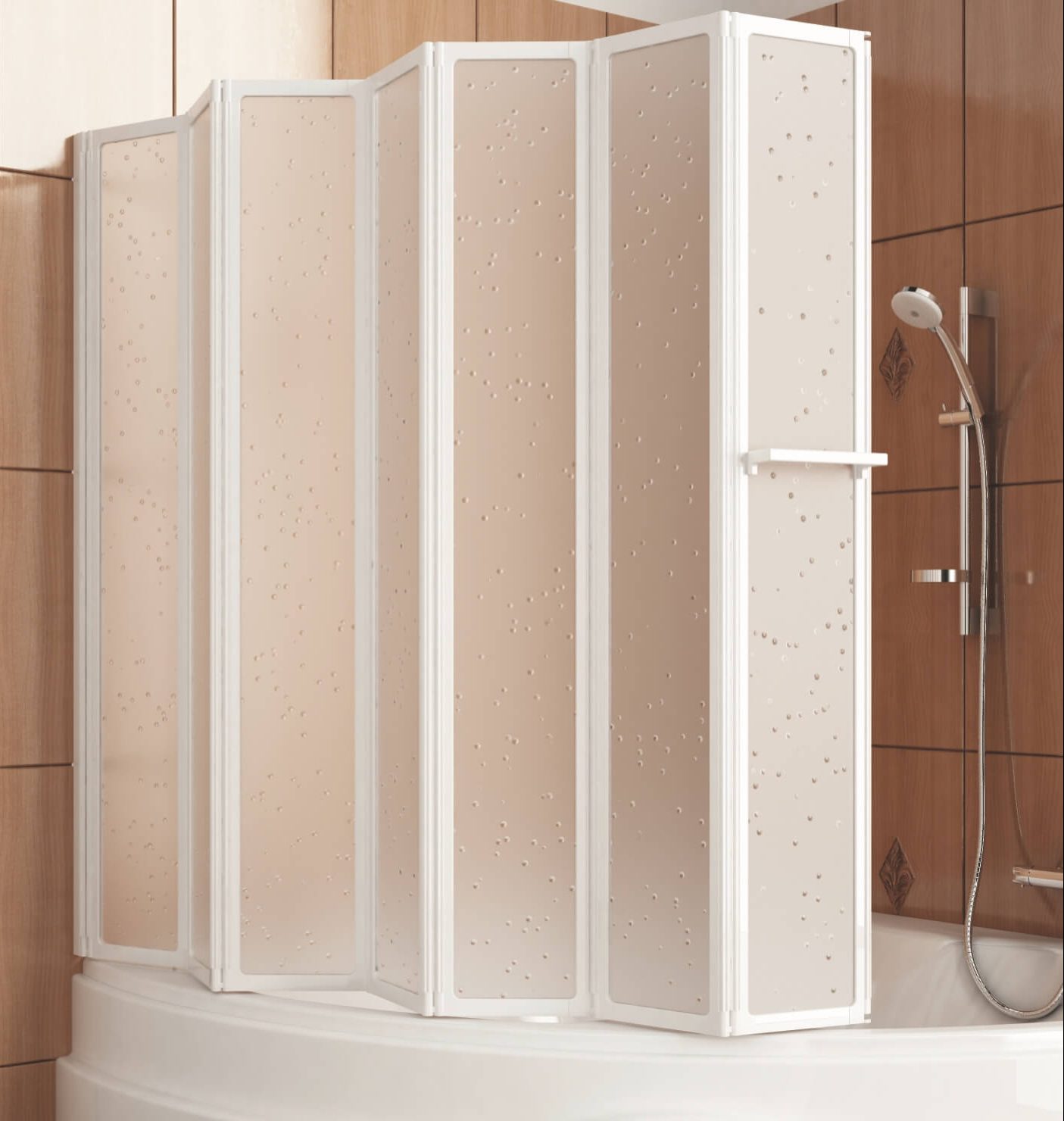 rideau pour la salle de bain pliable