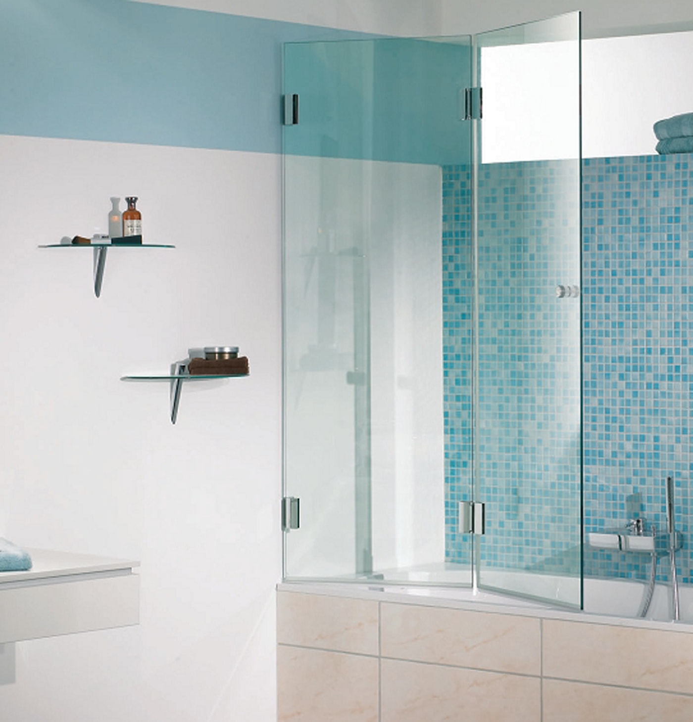 rideau pliant pour la salle de bain
