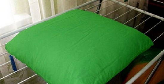 séchage des coussins de bambou