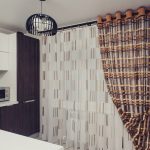 tulle moderne dans la cuisine