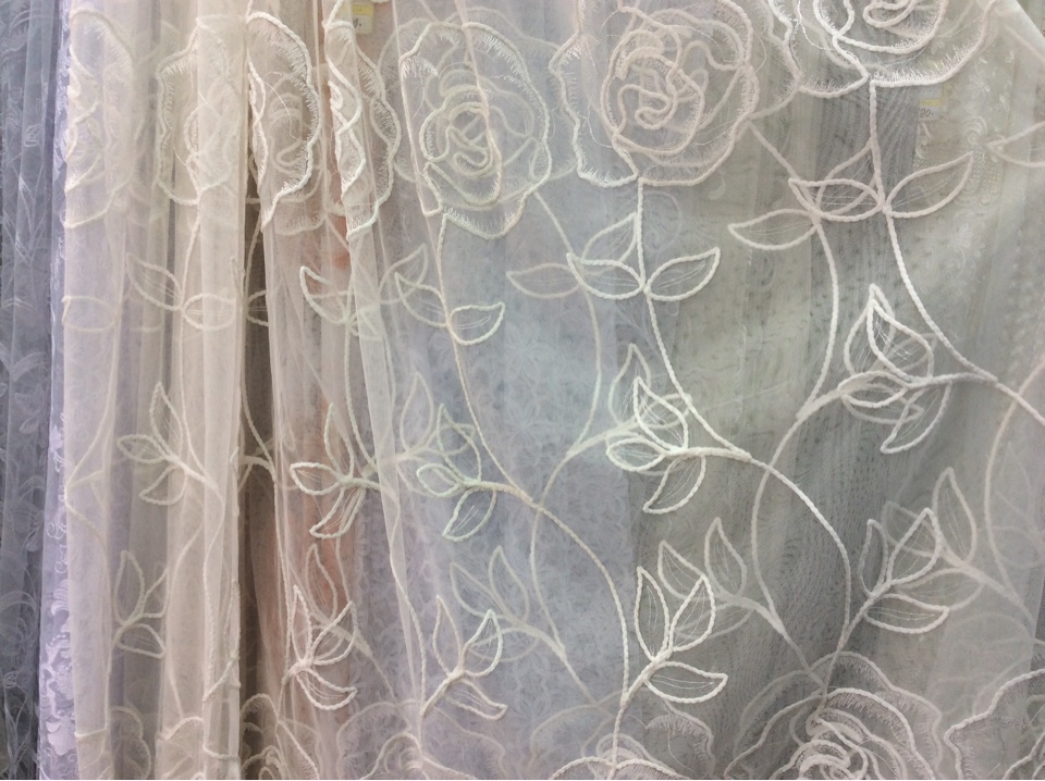 tulle avec photo brodée