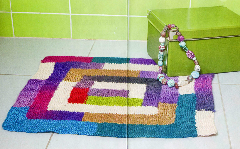 tapis tricotés idées à l'intérieur