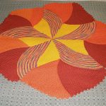 tapis tricotés examen de photo de tricot