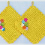poignées de pot au crochet