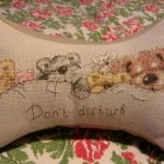 photo de motifs de broderie au point de croix