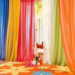 tulle brillant dans les options de photo intérieures
