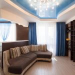 idées de photo de plafond suspendu et de rideaux